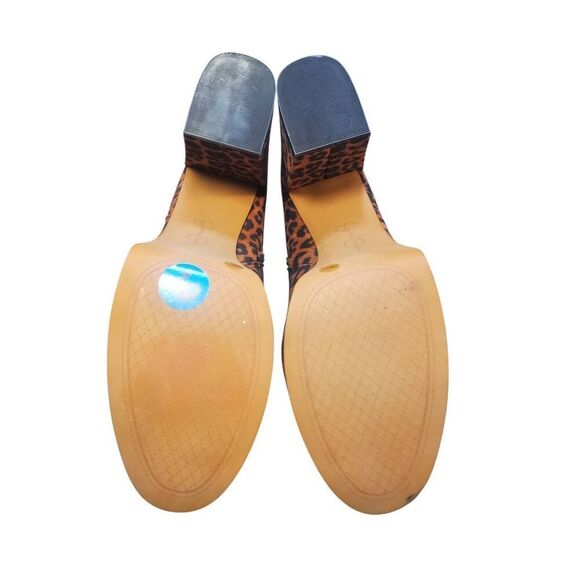 Jessica Simpson Womens Rexura Platform Faux Suede Leopard Print Ankle Booties - Picture 7 of 10